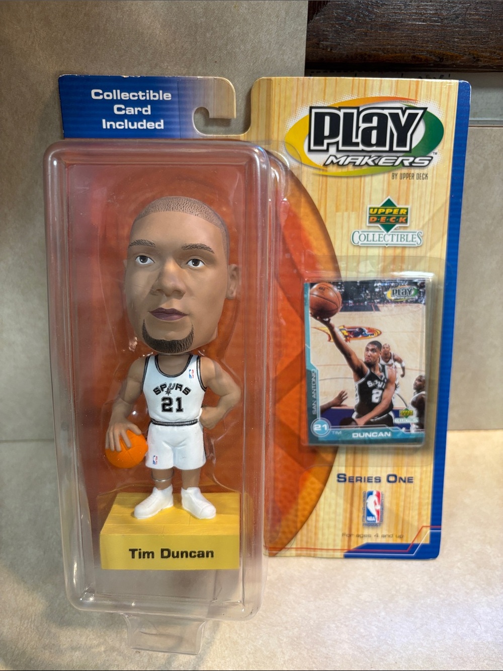 New Tim Duncan Upper Deck Collectible San Antonio Spurs Bobble head  Series 1
